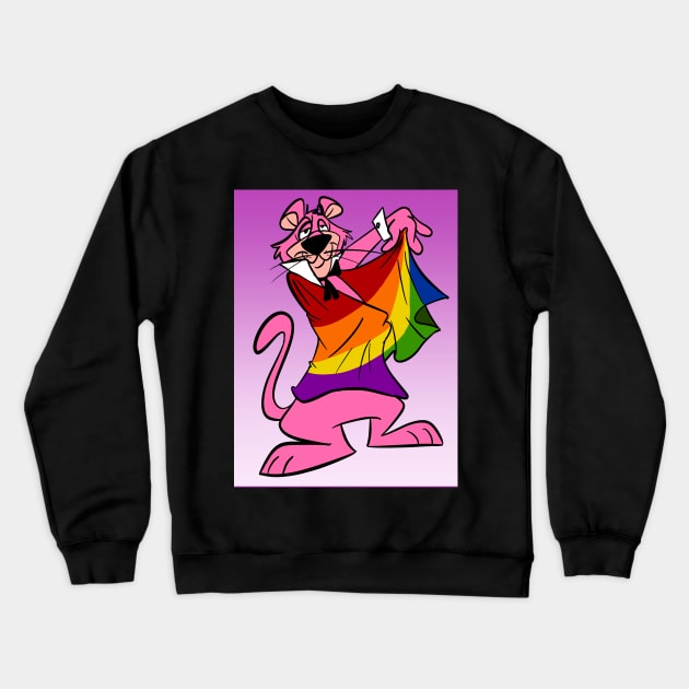 Snagglepuss for Pride even Crewneck Sweatshirt by Cartoonguy